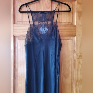 La Perla Black Lace Slip Dress